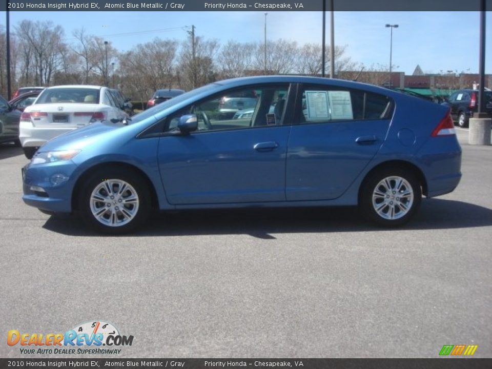 2010 Honda Insight Hybrid EX Atomic Blue Metallic / Gray Photo #3