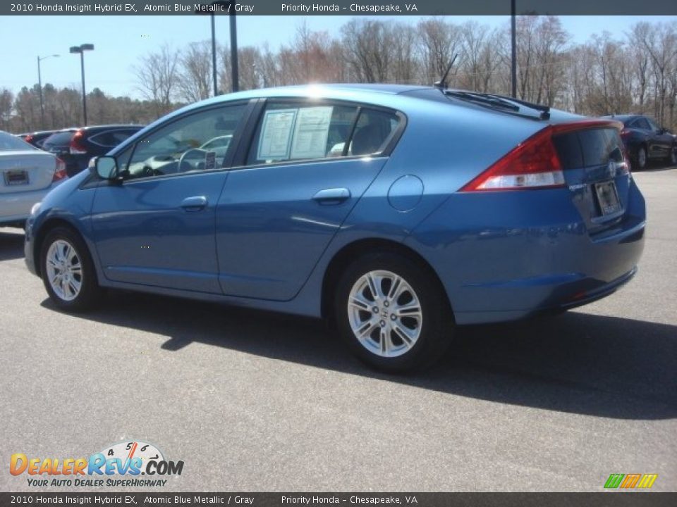 2010 Honda Insight Hybrid EX Atomic Blue Metallic / Gray Photo #4