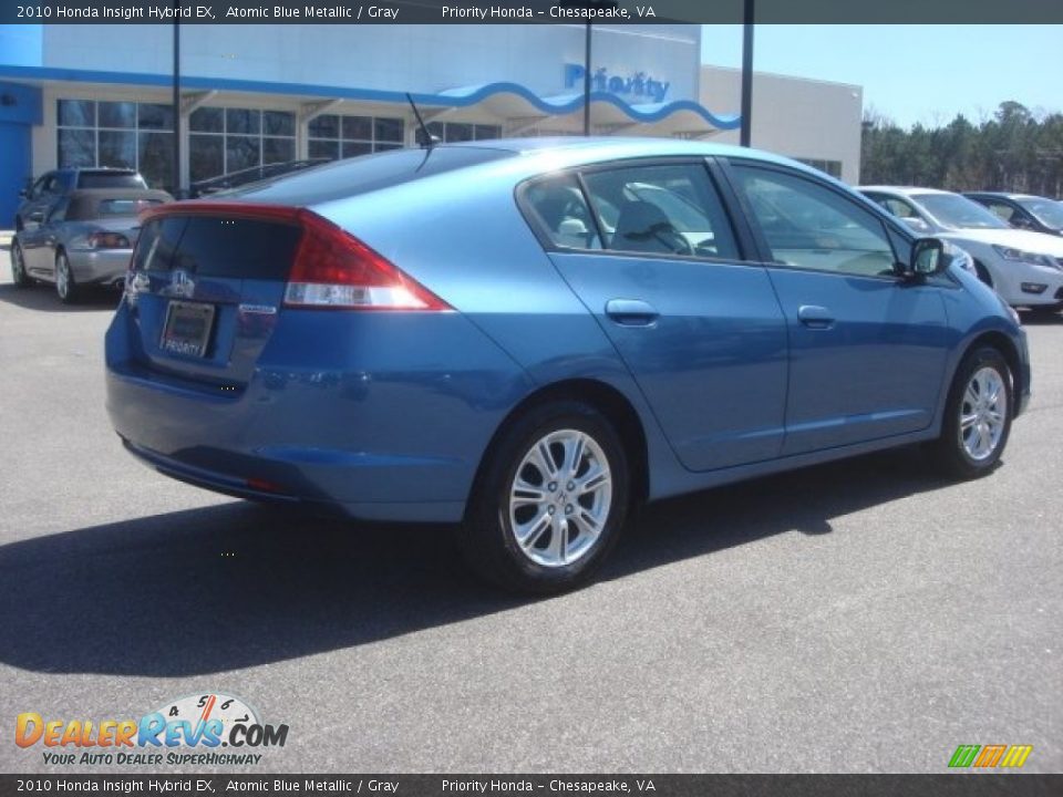 2010 Honda Insight Hybrid EX Atomic Blue Metallic / Gray Photo #5