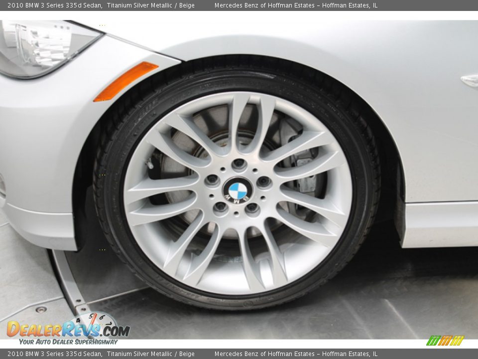2010 BMW 3 Series 335d Sedan Titanium Silver Metallic / Beige Photo #27