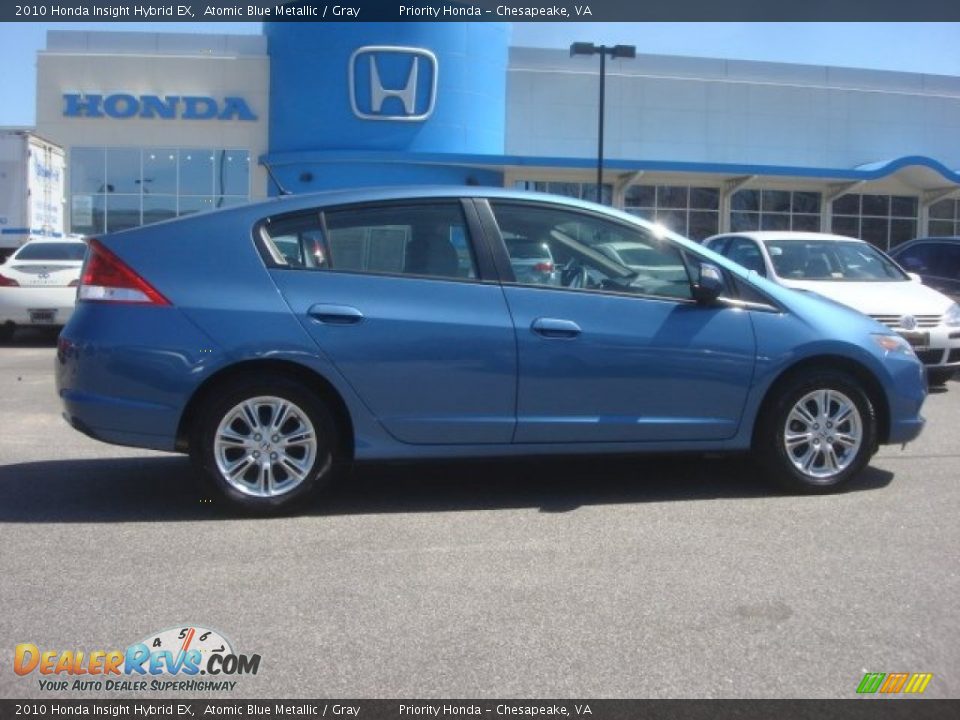 2010 Honda Insight Hybrid EX Atomic Blue Metallic / Gray Photo #6