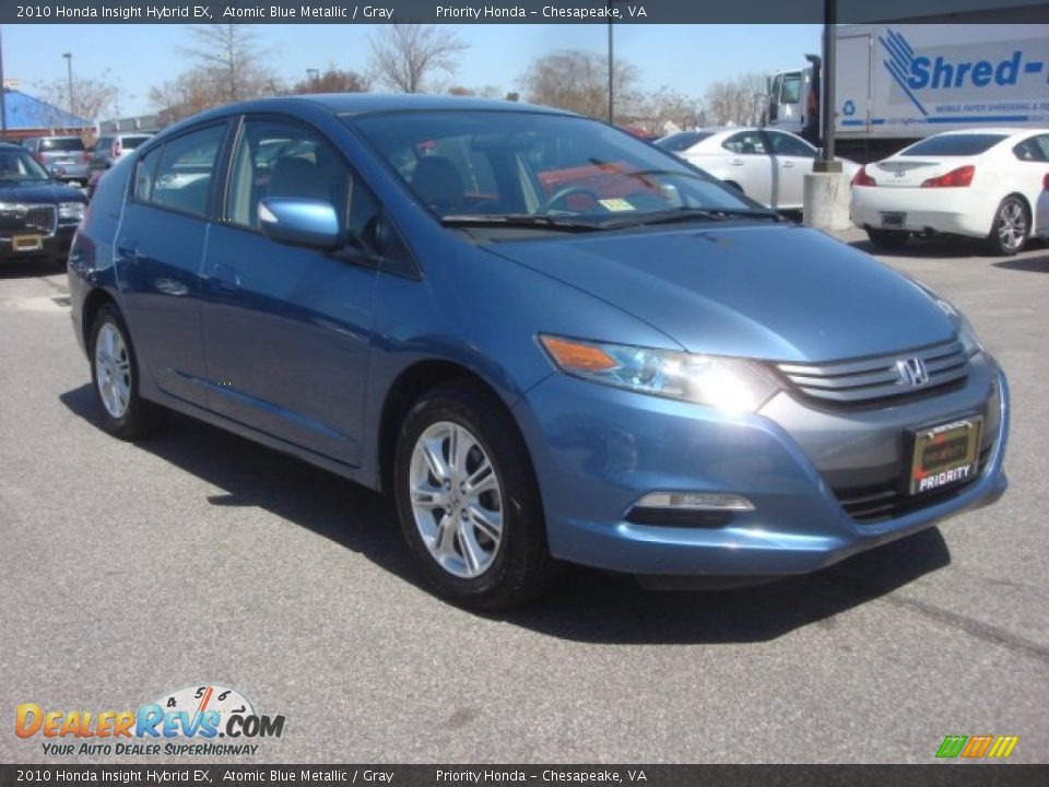 2010 Honda Insight Hybrid EX Atomic Blue Metallic / Gray Photo #7