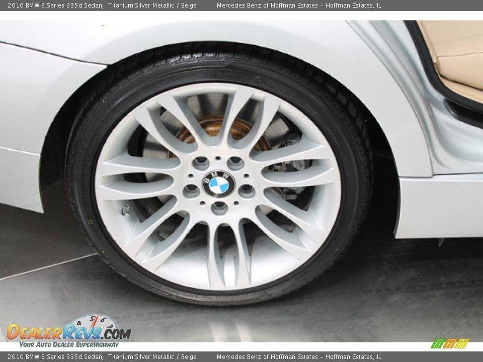 2010 BMW 3 Series 335d Sedan Titanium Silver Metallic / Beige Photo #28