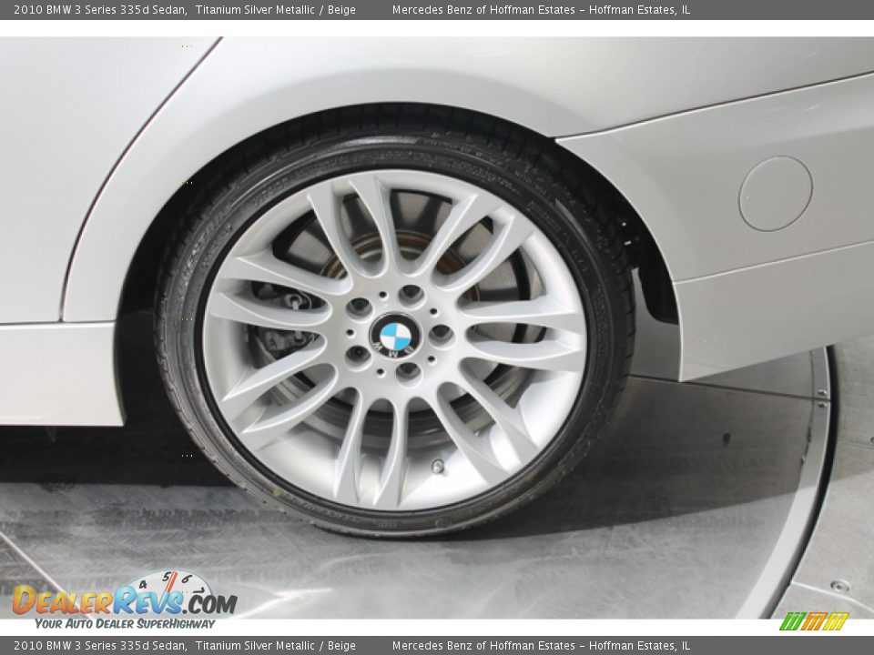 2010 BMW 3 Series 335d Sedan Titanium Silver Metallic / Beige Photo #29