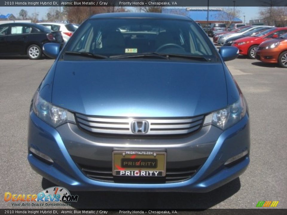 2010 Honda Insight Hybrid EX Atomic Blue Metallic / Gray Photo #8