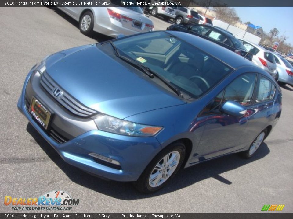 2010 Honda Insight Hybrid EX Atomic Blue Metallic / Gray Photo #9