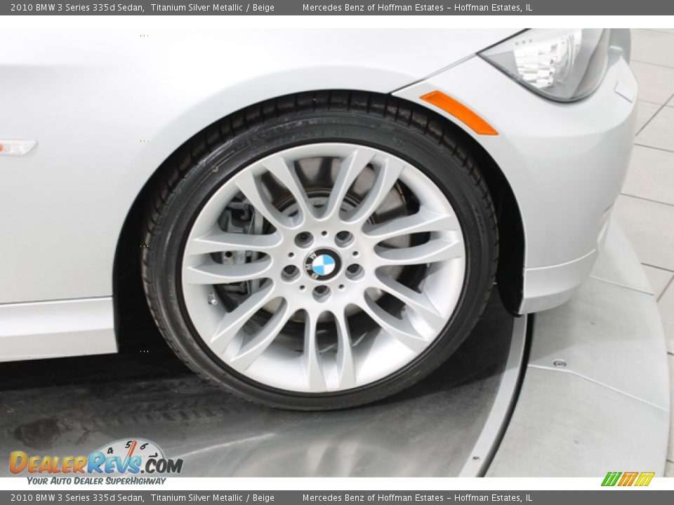 2010 BMW 3 Series 335d Sedan Titanium Silver Metallic / Beige Photo #30