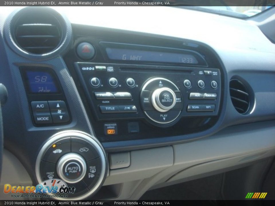 2010 Honda Insight Hybrid EX Atomic Blue Metallic / Gray Photo #18