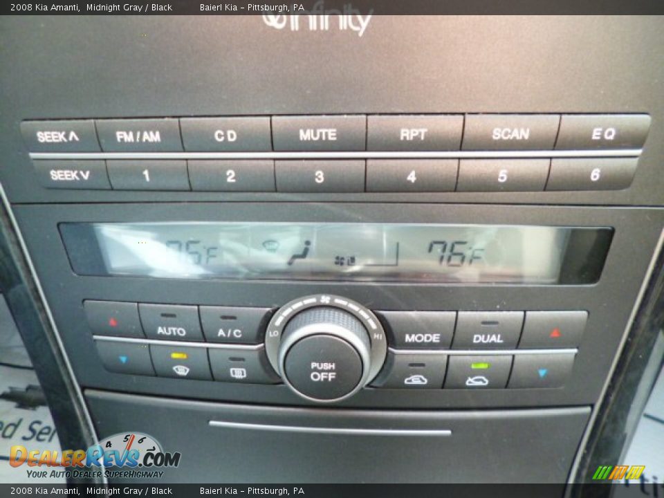 2008 Kia Amanti Midnight Gray / Black Photo #19