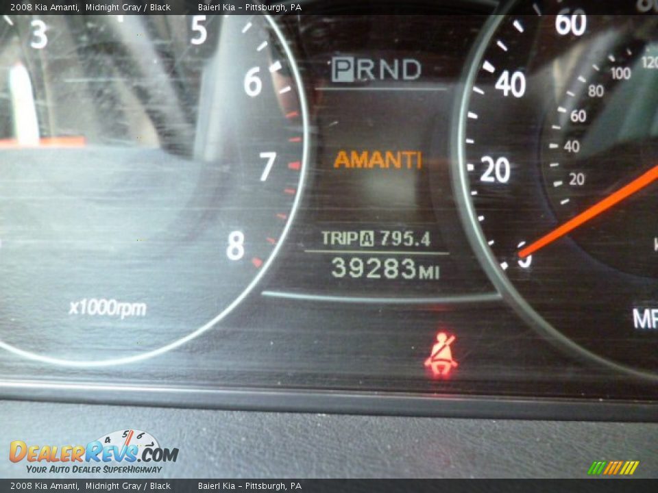 2008 Kia Amanti Midnight Gray / Black Photo #20