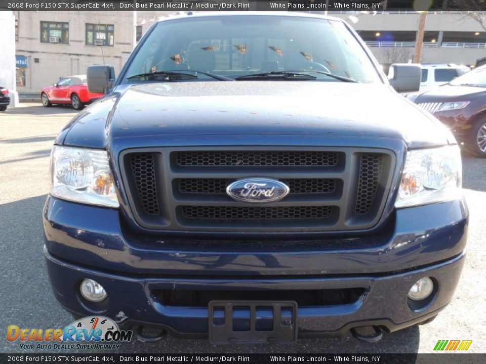 2008 Ford F150 STX SuperCab 4x4 Dark Blue Pearl Metallic / Medium/Dark Flint Photo #3