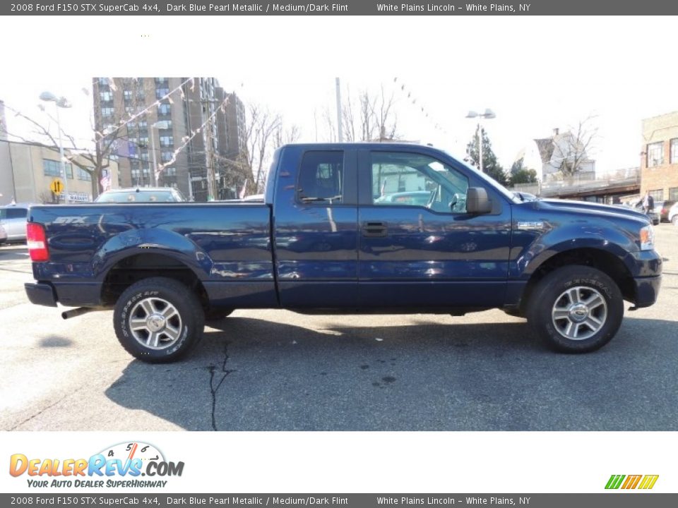 2008 Ford F150 STX SuperCab 4x4 Dark Blue Pearl Metallic / Medium/Dark Flint Photo #5