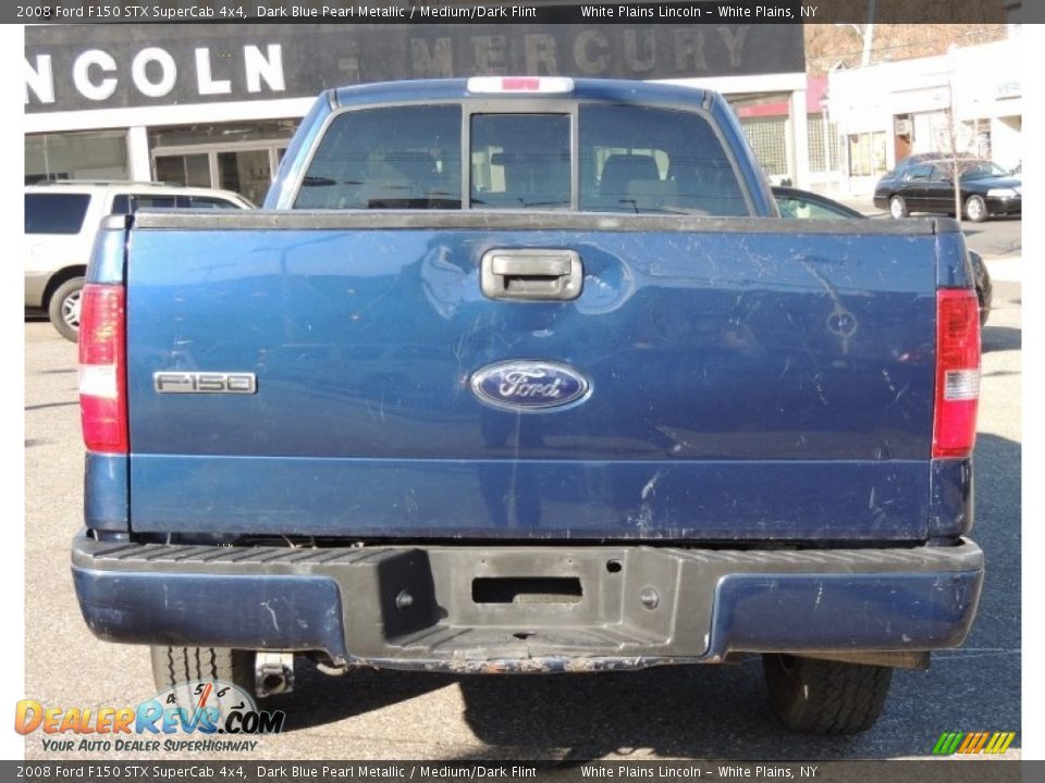 2008 Ford F150 STX SuperCab 4x4 Dark Blue Pearl Metallic / Medium/Dark Flint Photo #8