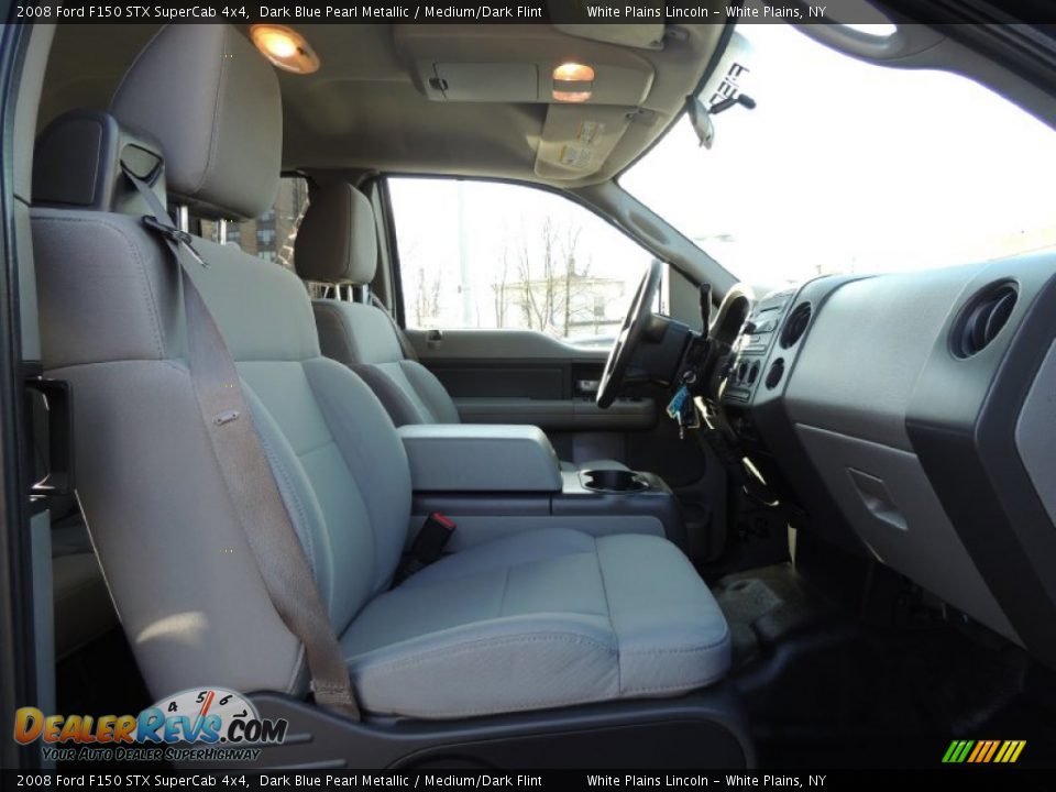 2008 Ford F150 STX SuperCab 4x4 Dark Blue Pearl Metallic / Medium/Dark Flint Photo #13