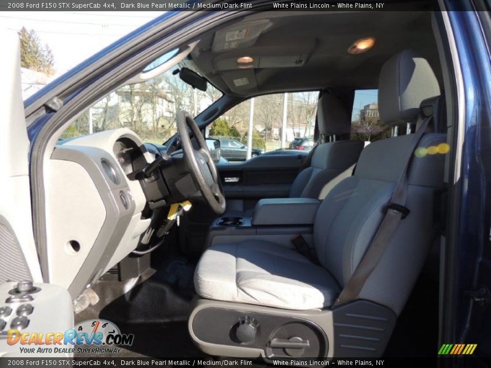 2008 Ford F150 STX SuperCab 4x4 Dark Blue Pearl Metallic / Medium/Dark Flint Photo #16