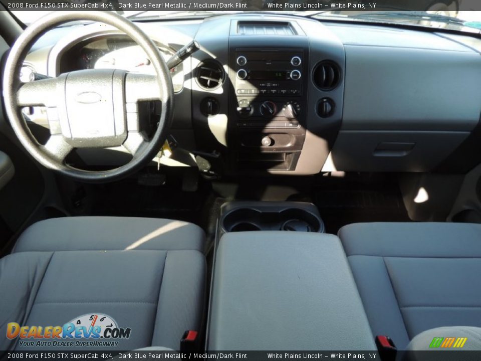 2008 Ford F150 STX SuperCab 4x4 Dark Blue Pearl Metallic / Medium/Dark Flint Photo #17