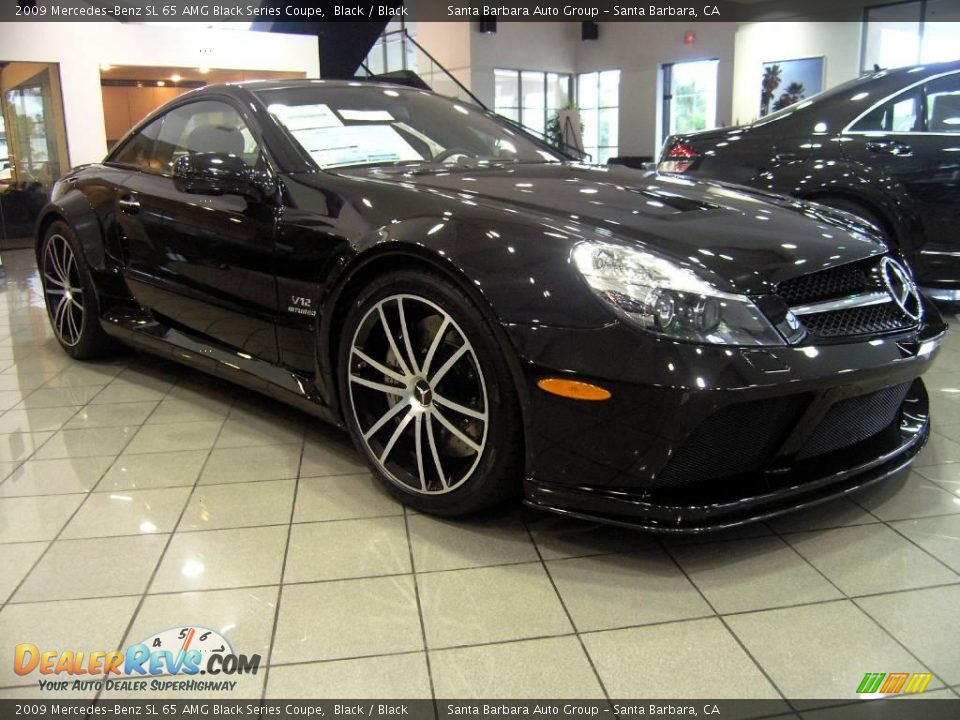 2009 Mercedes-Benz SL 65 AMG Black Series Coupe Black / Black Photo #2