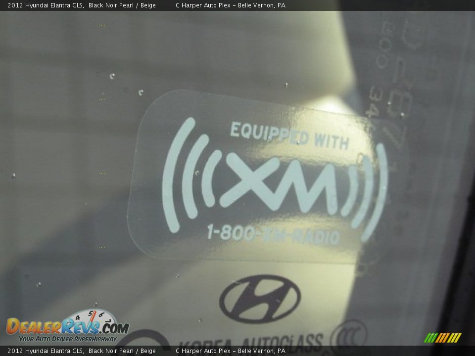 2012 Hyundai Elantra GLS Black Noir Pearl / Beige Photo #9