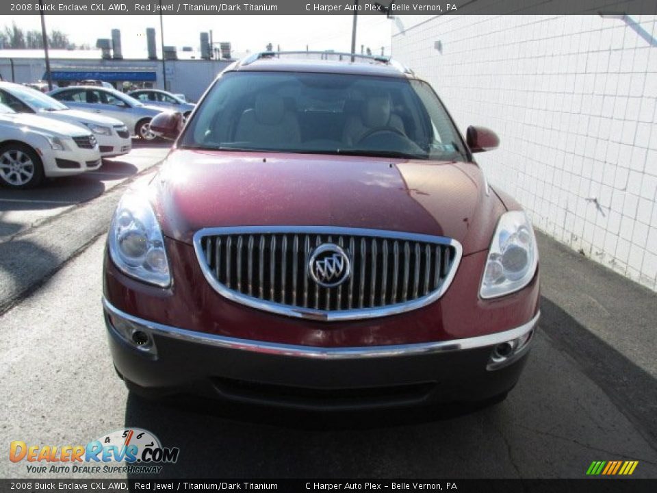 2008 Buick Enclave CXL AWD Red Jewel / Titanium/Dark Titanium Photo #5
