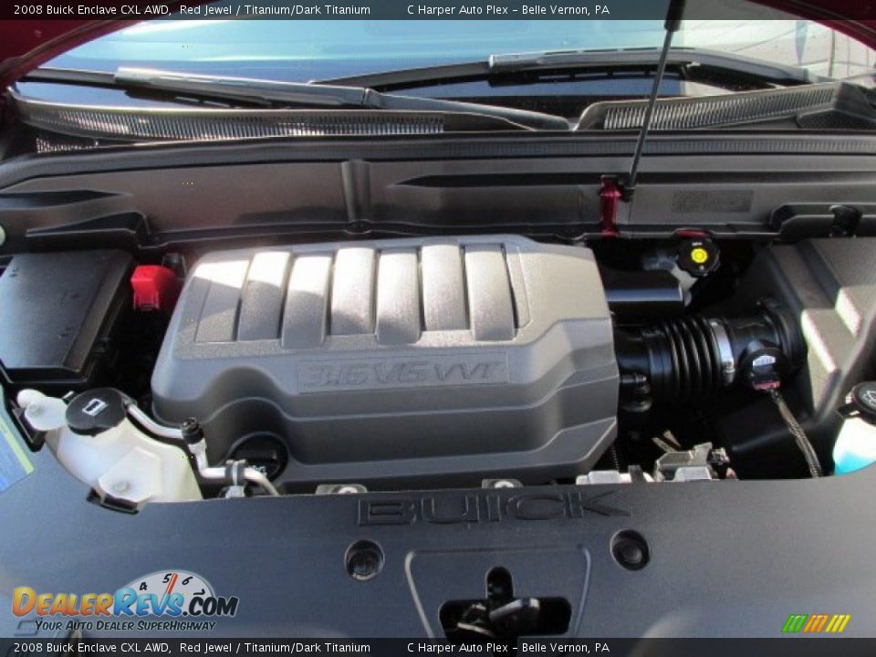 2008 Buick Enclave CXL AWD Red Jewel / Titanium/Dark Titanium Photo #10
