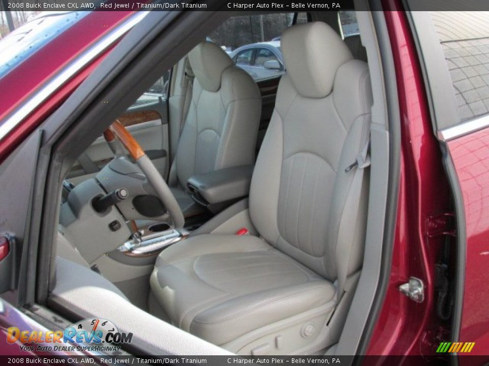 2008 Buick Enclave CXL AWD Red Jewel / Titanium/Dark Titanium Photo #13