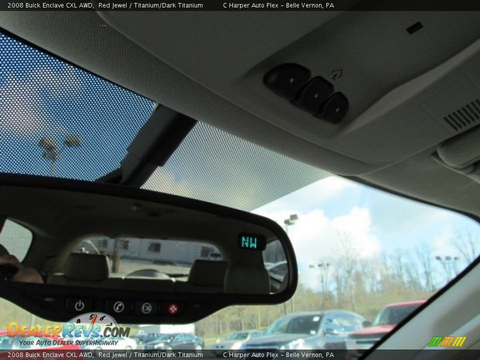 2008 Buick Enclave CXL AWD Red Jewel / Titanium/Dark Titanium Photo #16