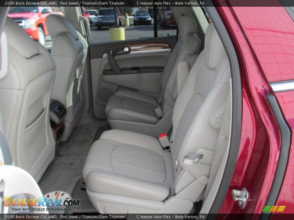 2008 Buick Enclave CXL AWD Red Jewel / Titanium/Dark Titanium Photo #18