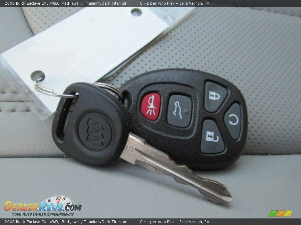 2008 Buick Enclave CXL AWD Red Jewel / Titanium/Dark Titanium Photo #23