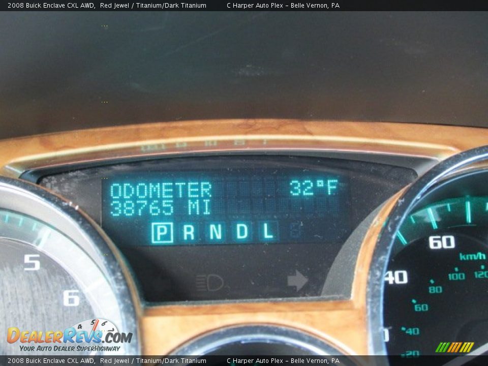 2008 Buick Enclave CXL AWD Red Jewel / Titanium/Dark Titanium Photo #25