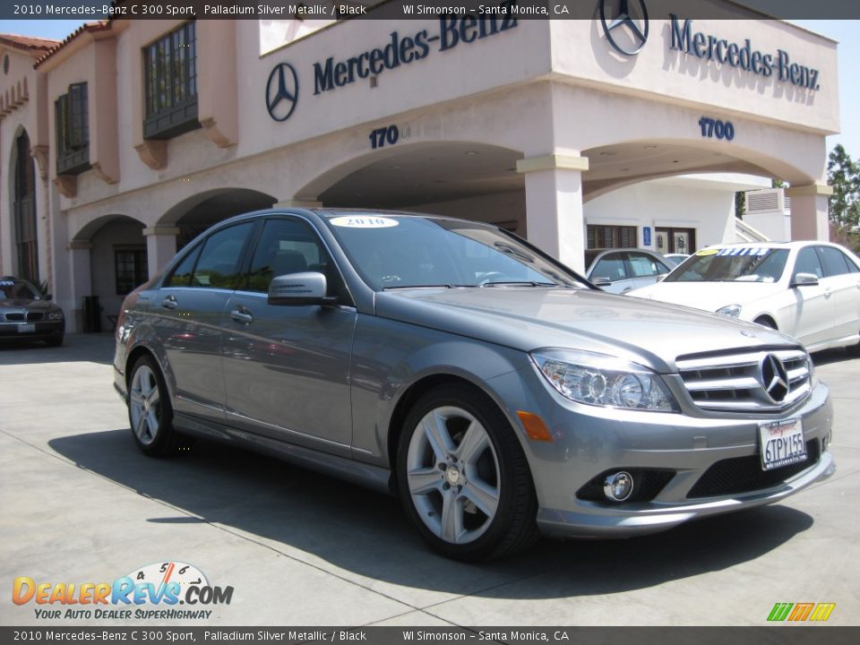 2010 Mercedes-Benz C 300 Sport Palladium Silver Metallic / Black Photo #1