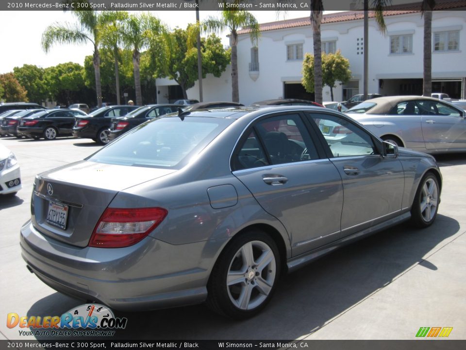 2010 Mercedes-Benz C 300 Sport Palladium Silver Metallic / Black Photo #2