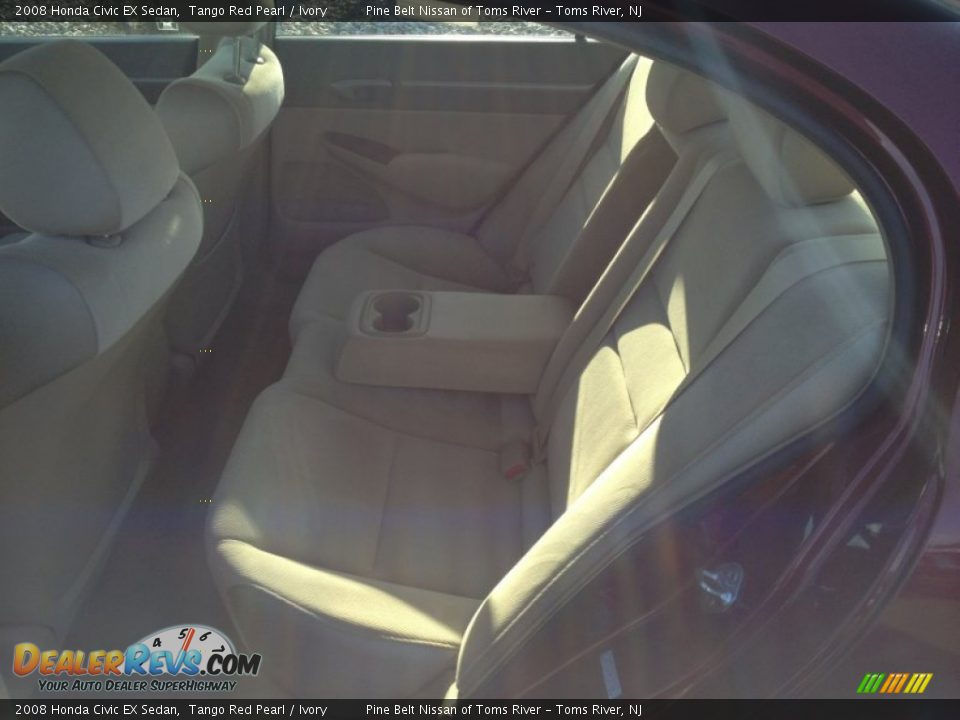 2008 Honda Civic EX Sedan Tango Red Pearl / Ivory Photo #7