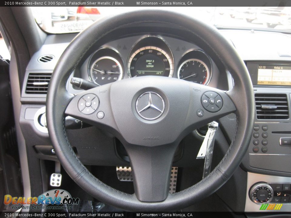 2010 Mercedes-Benz C 300 Sport Palladium Silver Metallic / Black Photo #9