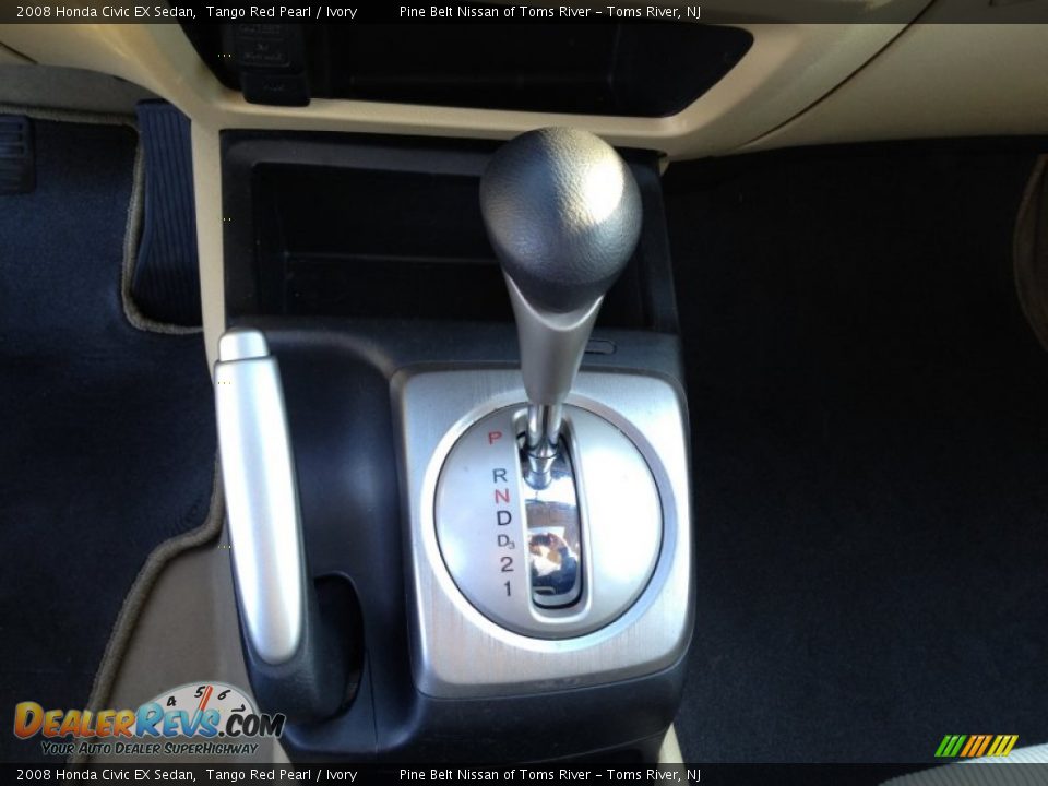 2008 Honda Civic EX Sedan Tango Red Pearl / Ivory Photo #13