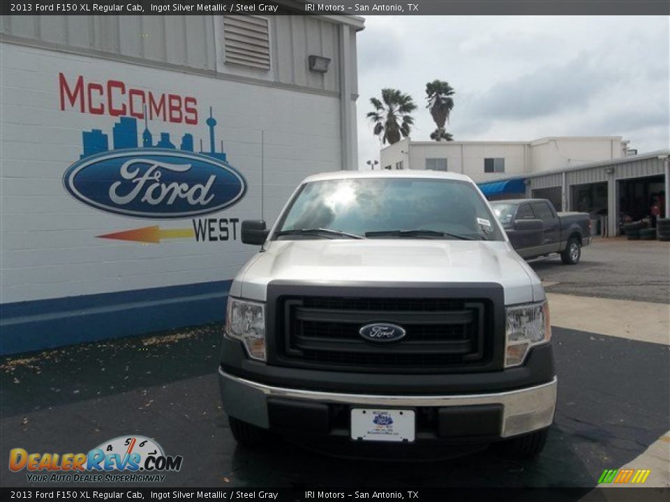 2013 Ford F150 XL Regular Cab Ingot Silver Metallic / Steel Gray Photo #1