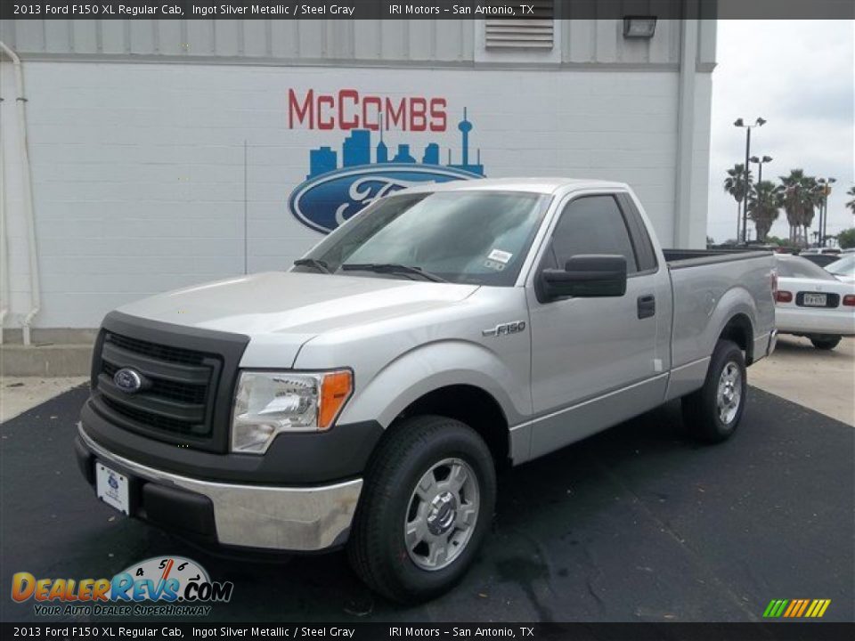 2013 Ford F150 XL Regular Cab Ingot Silver Metallic / Steel Gray Photo #2