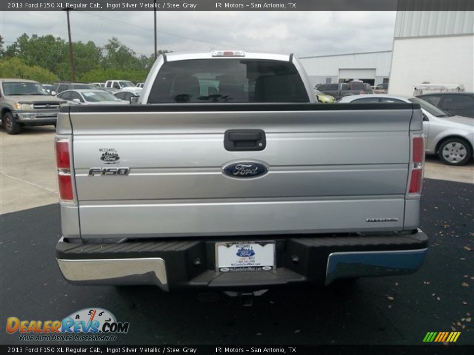 2013 Ford F150 XL Regular Cab Ingot Silver Metallic / Steel Gray Photo #4