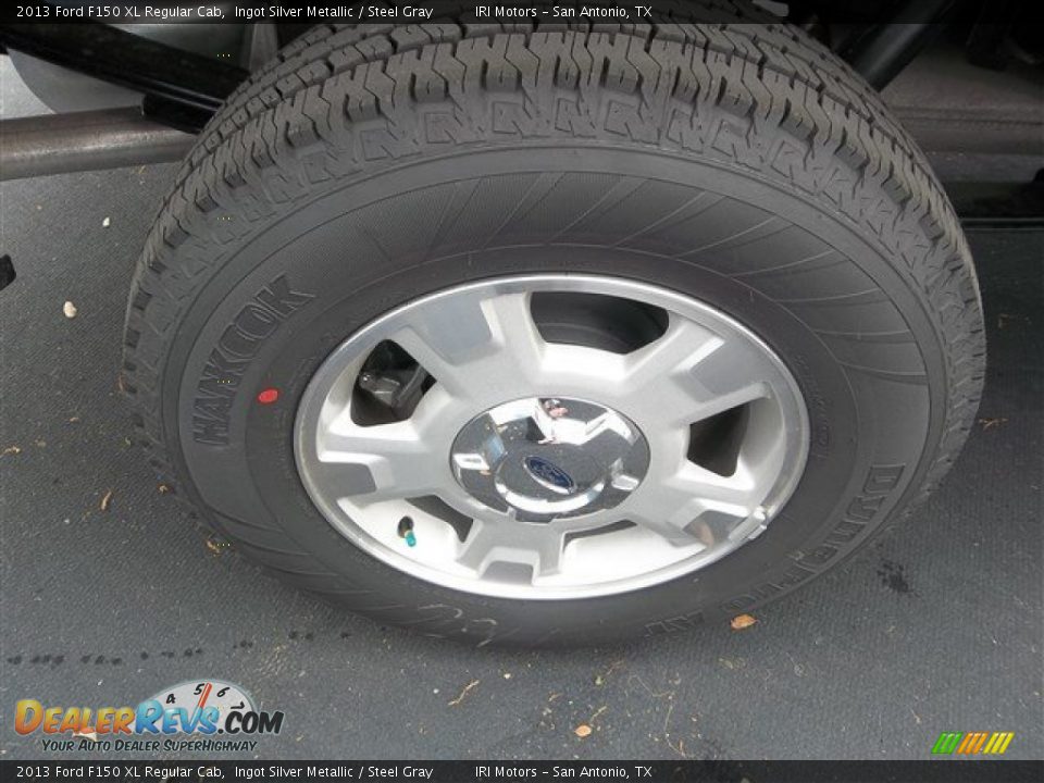 2013 Ford F150 XL Regular Cab Ingot Silver Metallic / Steel Gray Photo #9