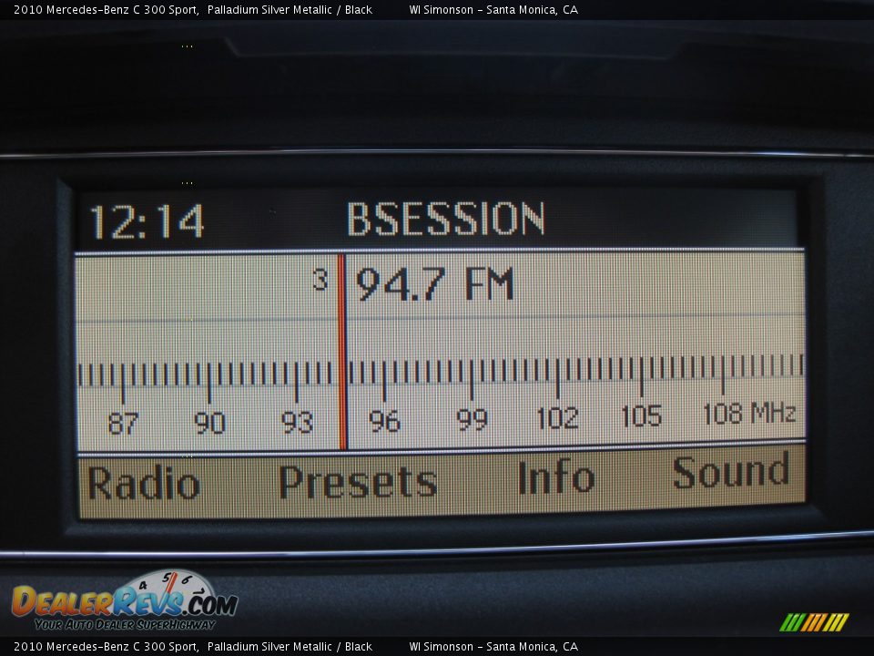 2010 Mercedes-Benz C 300 Sport Palladium Silver Metallic / Black Photo #15