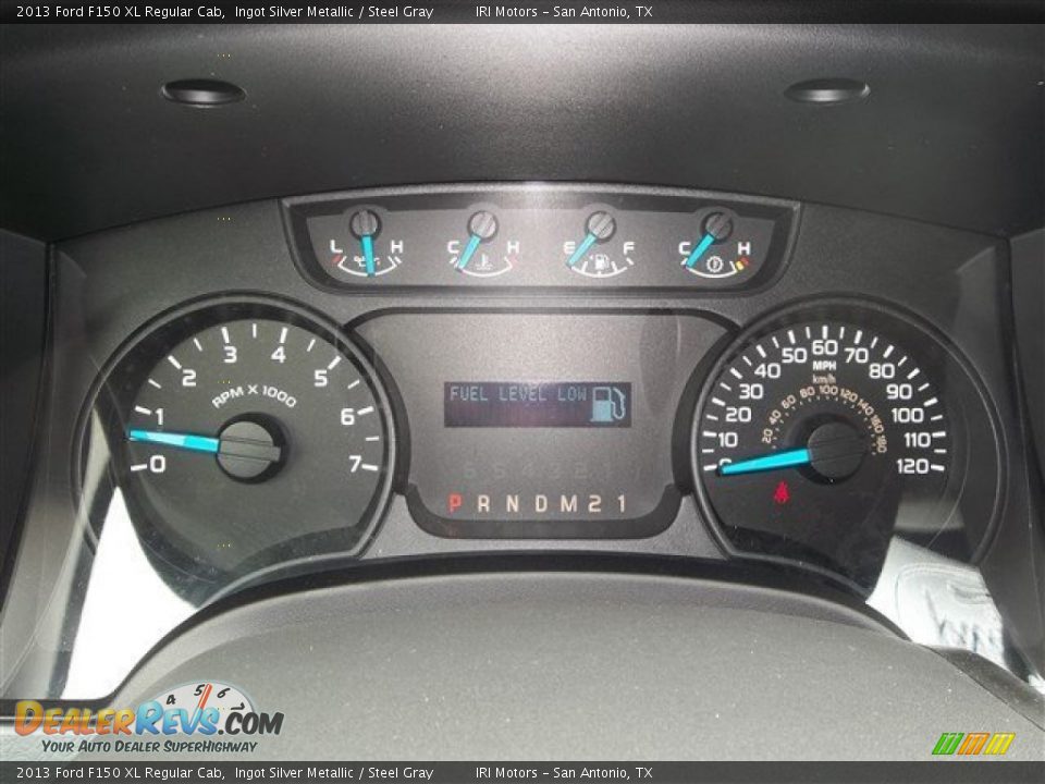 2013 Ford F150 XL Regular Cab Ingot Silver Metallic / Steel Gray Photo #17