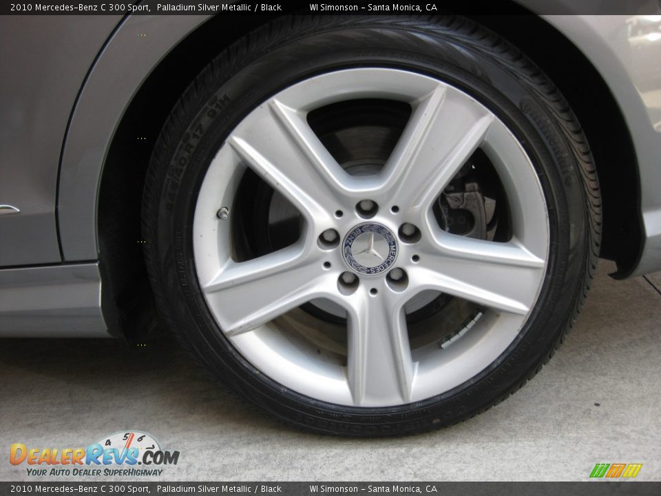 2010 Mercedes-Benz C 300 Sport Palladium Silver Metallic / Black Photo #21