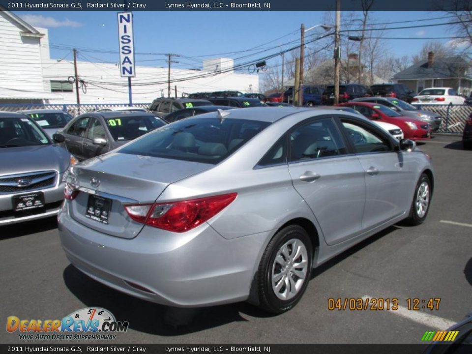 2011 Hyundai Sonata GLS Radiant Silver / Gray Photo #6