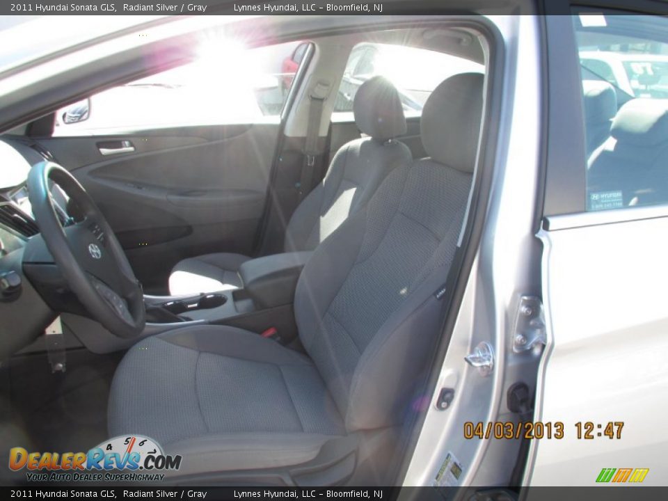 2011 Hyundai Sonata GLS Radiant Silver / Gray Photo #7