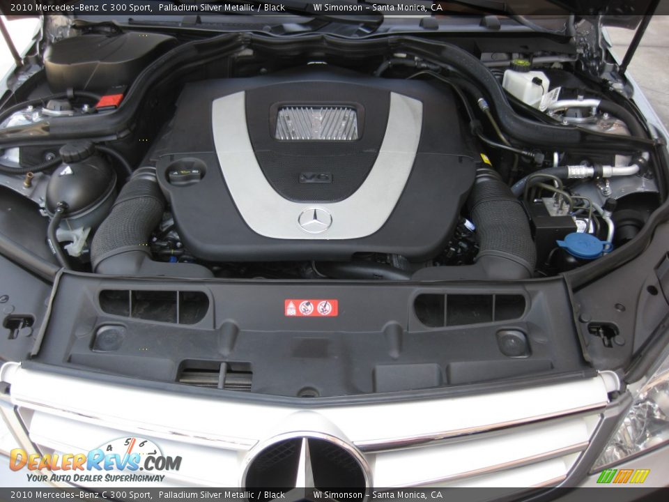 2010 Mercedes-Benz C 300 Sport Palladium Silver Metallic / Black Photo #23