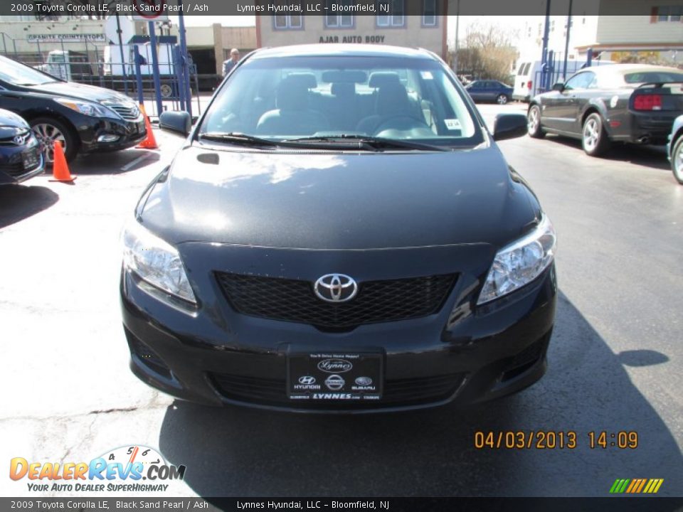 2009 Toyota Corolla LE Black Sand Pearl / Ash Photo #1