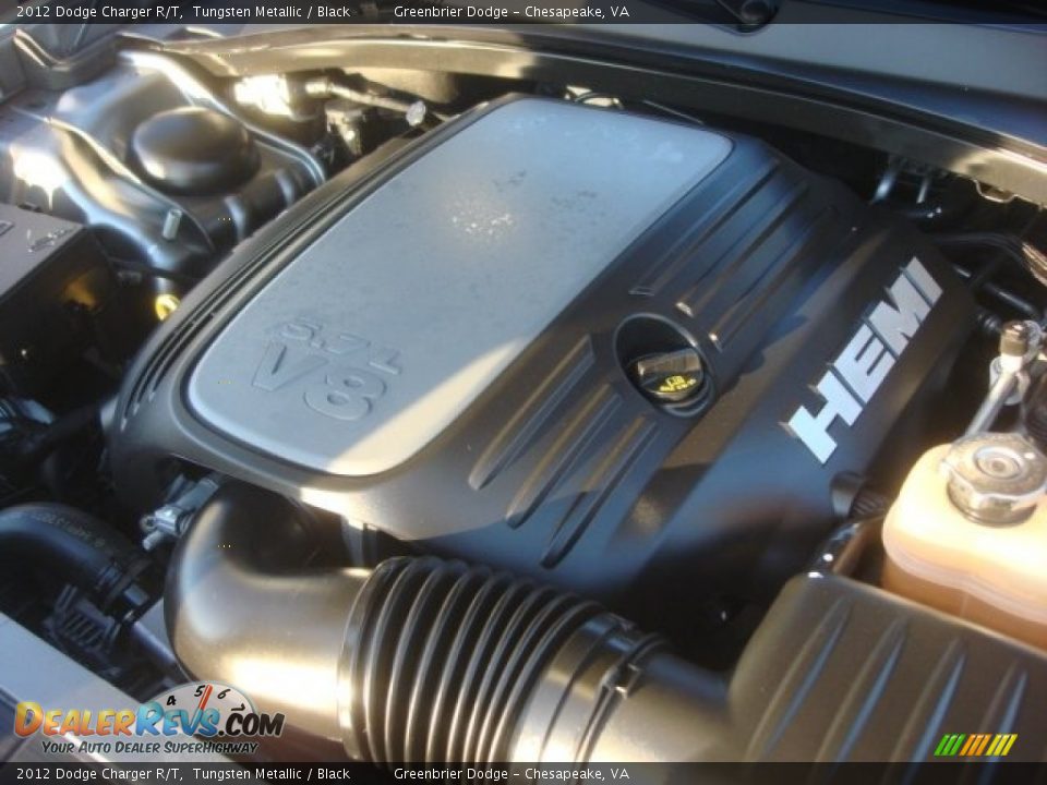 2012 Dodge Charger R/T Tungsten Metallic / Black Photo #27