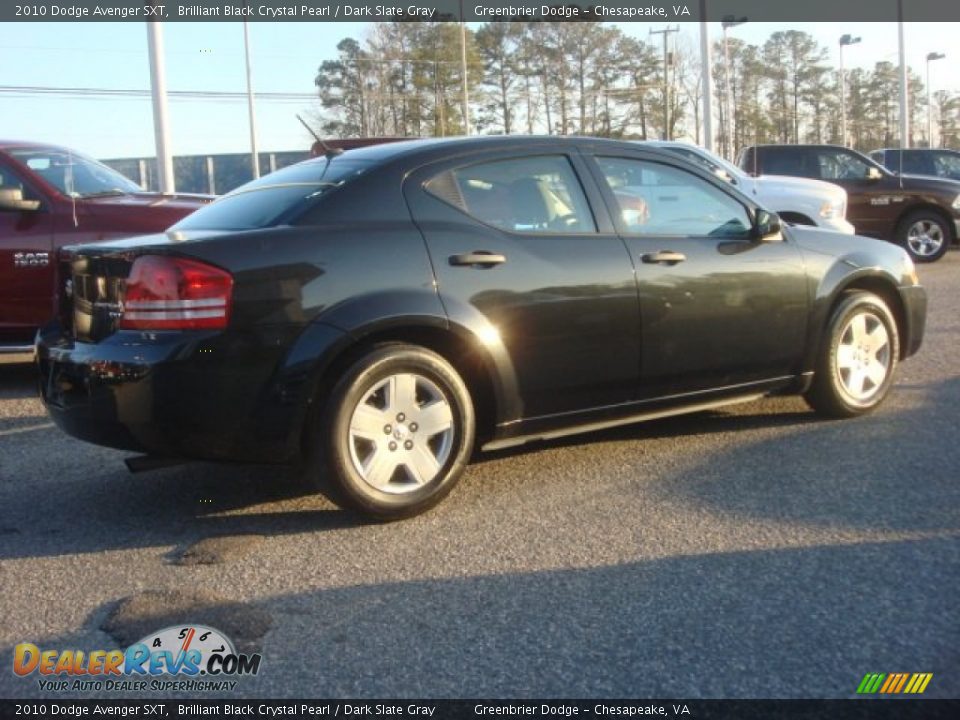 2010 Dodge Avenger SXT Brilliant Black Crystal Pearl / Dark Slate Gray Photo #3