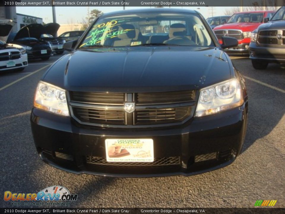 2010 Dodge Avenger SXT Brilliant Black Crystal Pearl / Dark Slate Gray Photo #5