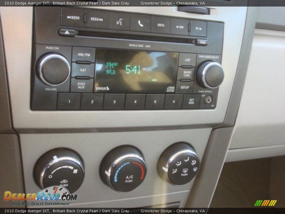 2010 Dodge Avenger SXT Brilliant Black Crystal Pearl / Dark Slate Gray Photo #16