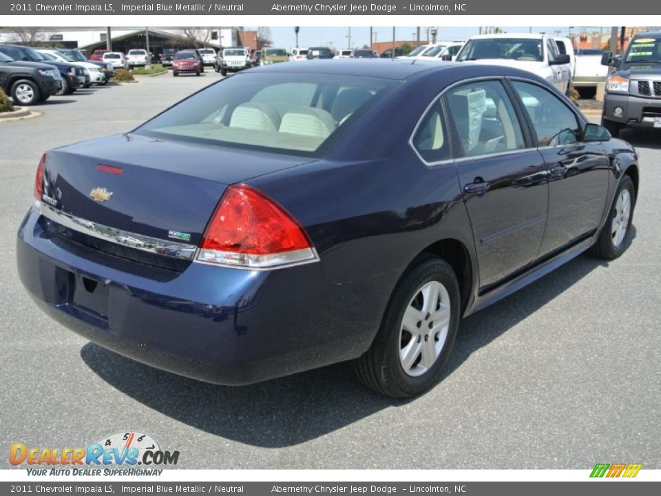 2011 Chevrolet Impala LS Imperial Blue Metallic / Neutral Photo #5